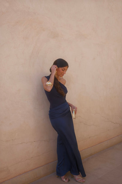 Amira Dress in Navy Blue - Shipping/Envio 22/06 to 29/06