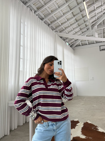 Milan Polo in Burgundy