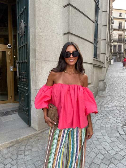 Caetana Top in Coral