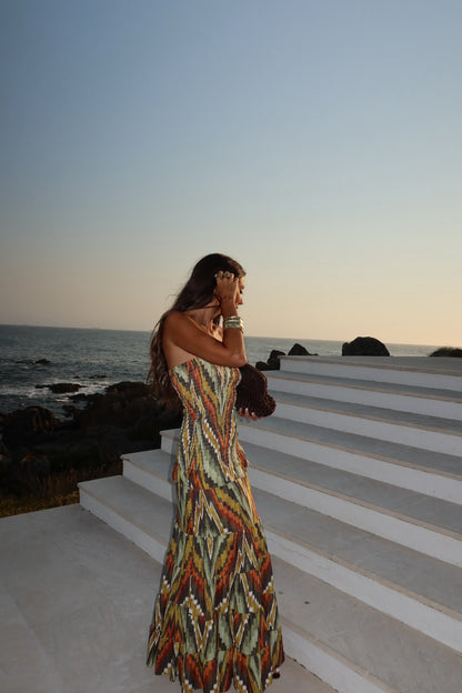 Zaya Dress in Green- Shipping 27/08