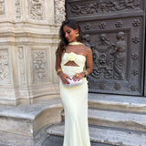 Pastel Yellow with Flower Dress - Shipping/Envio 06/07 to 10/07