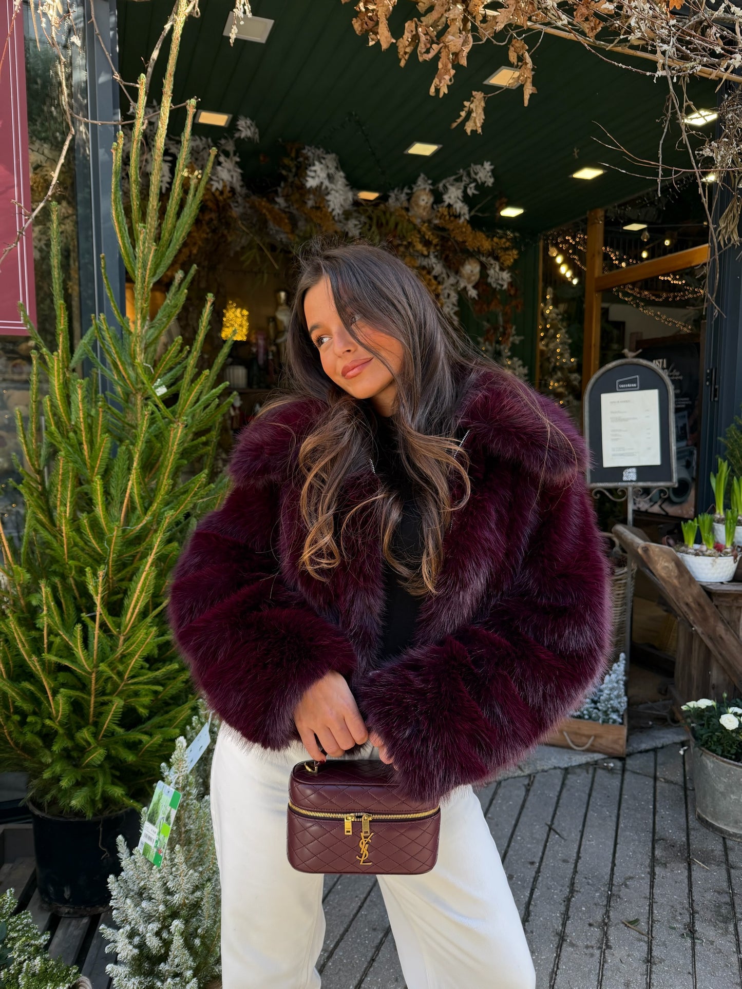 Cherry Fur Jacket