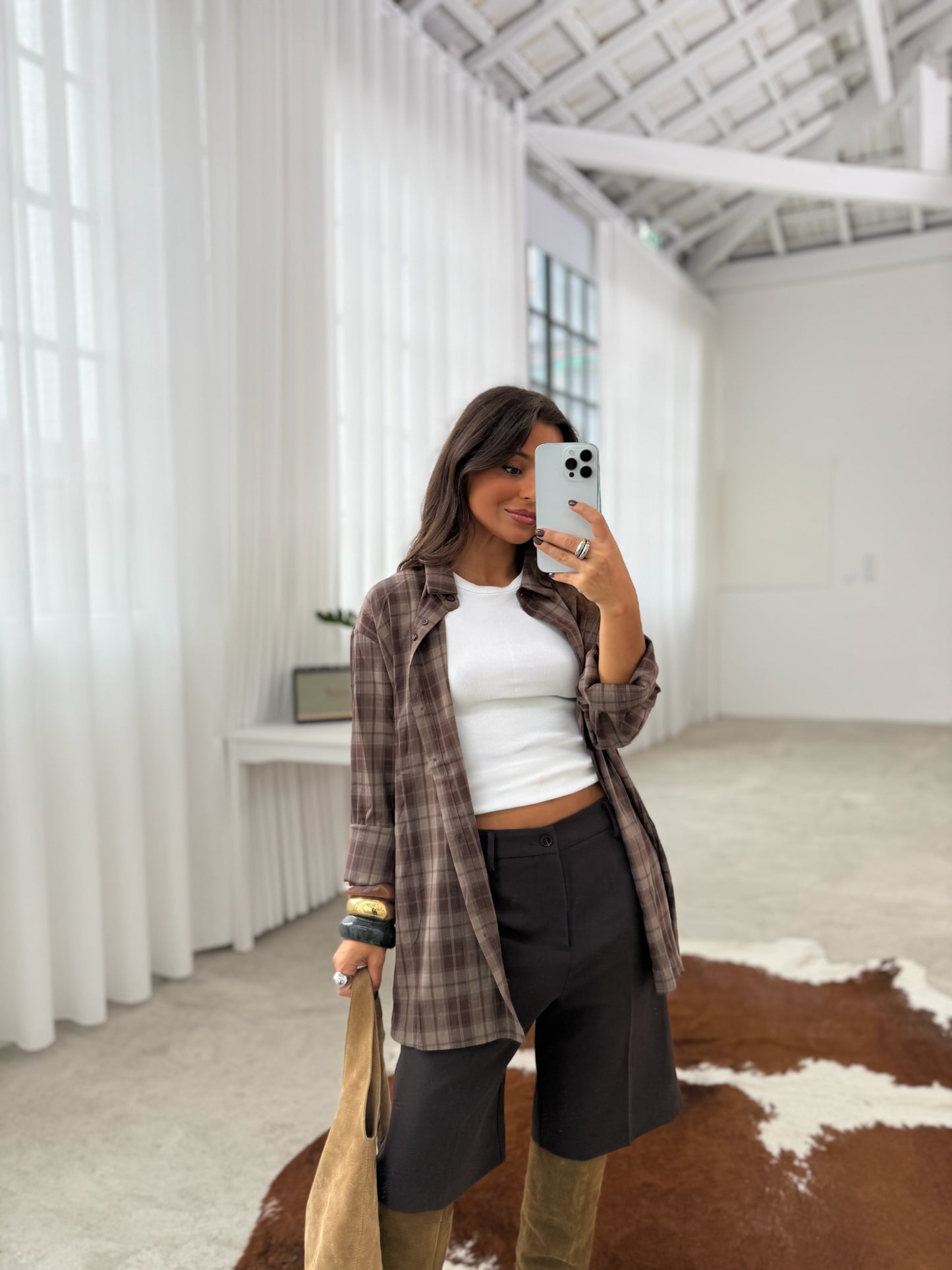 Brown Plaid Shirt