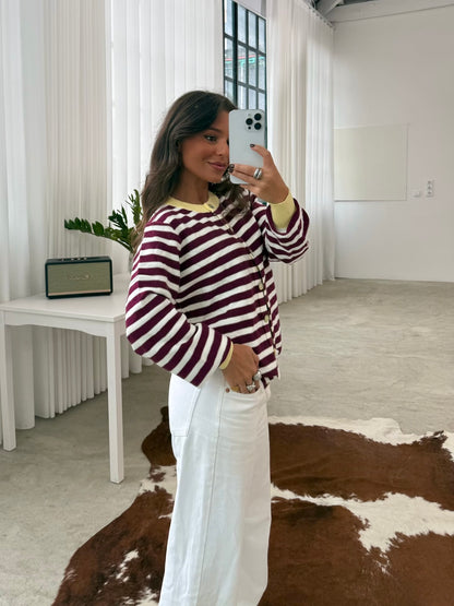 Carol Cardigan With Yellow Details - Shipping 11/11