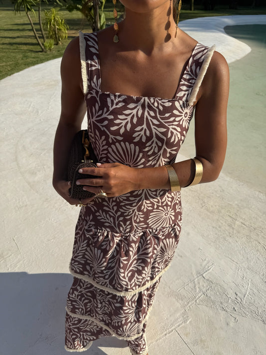 Sahara Dress in Brown