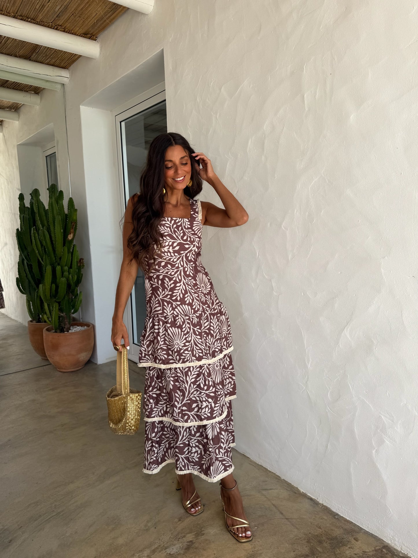Sahara Dress in Brown