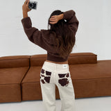 Cow Pants in White