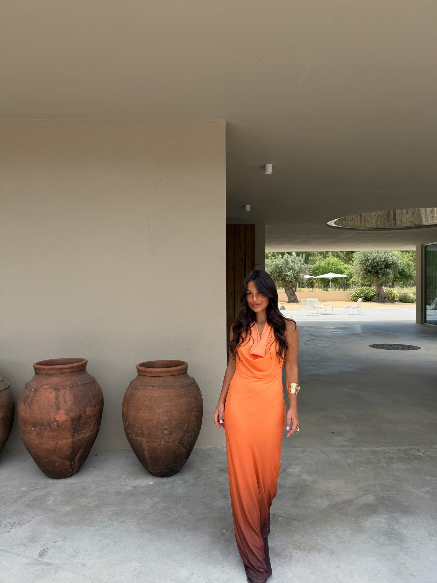 Degrade Orange Dress - Shipping/Envio 08/06 to 12/06