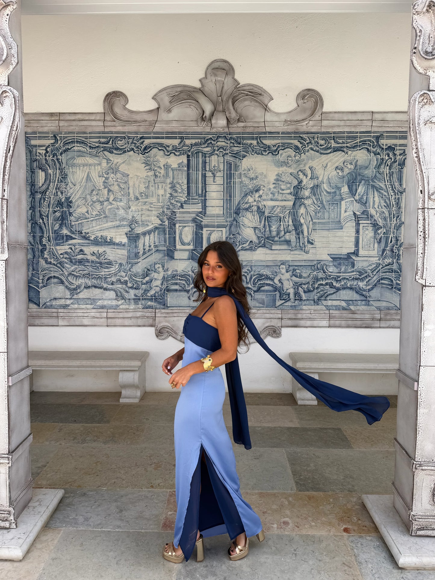 Zahara Dress in Blue - Shipping/Envio 19/06 to 26/06