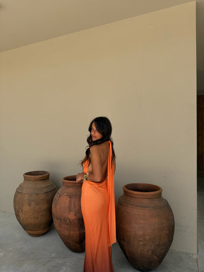 Degrade Orange Dress - Shipping/Envio 08/06 to 12/06