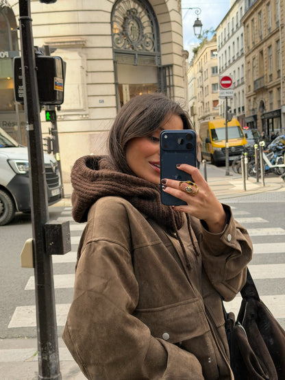 Knit Balaclava in Brown - Shipping 08/12 to 12/12