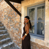 Aina Dress in Brown