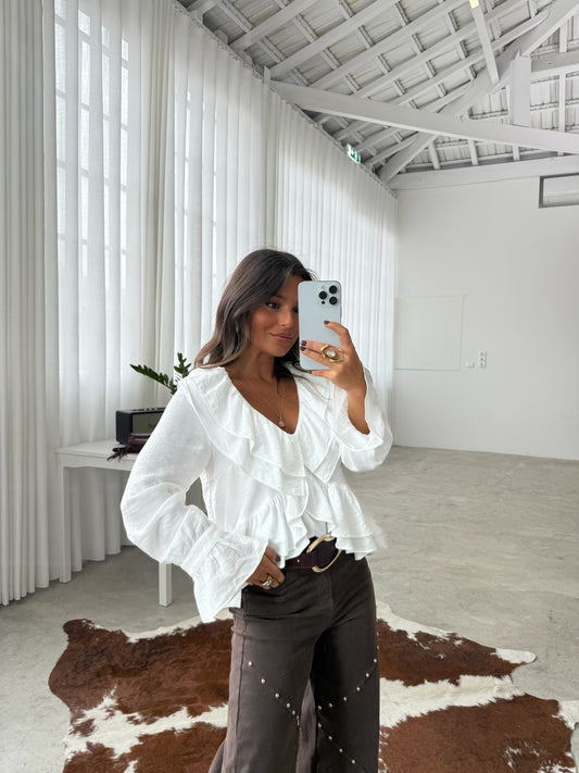 Taylor Blouse in White
