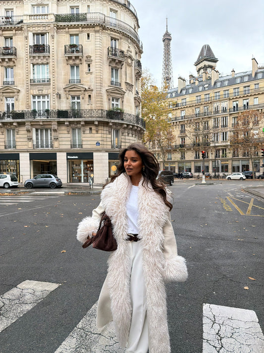 Ophelia Wool Coat in White - Shipping 01/12 to 05/12