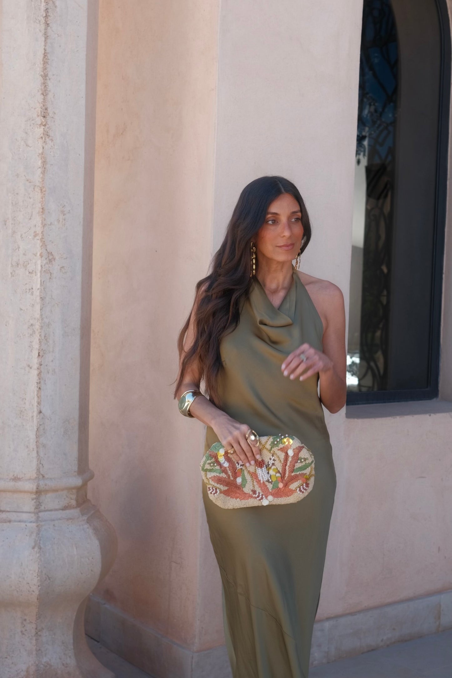 Riad Dress in Green