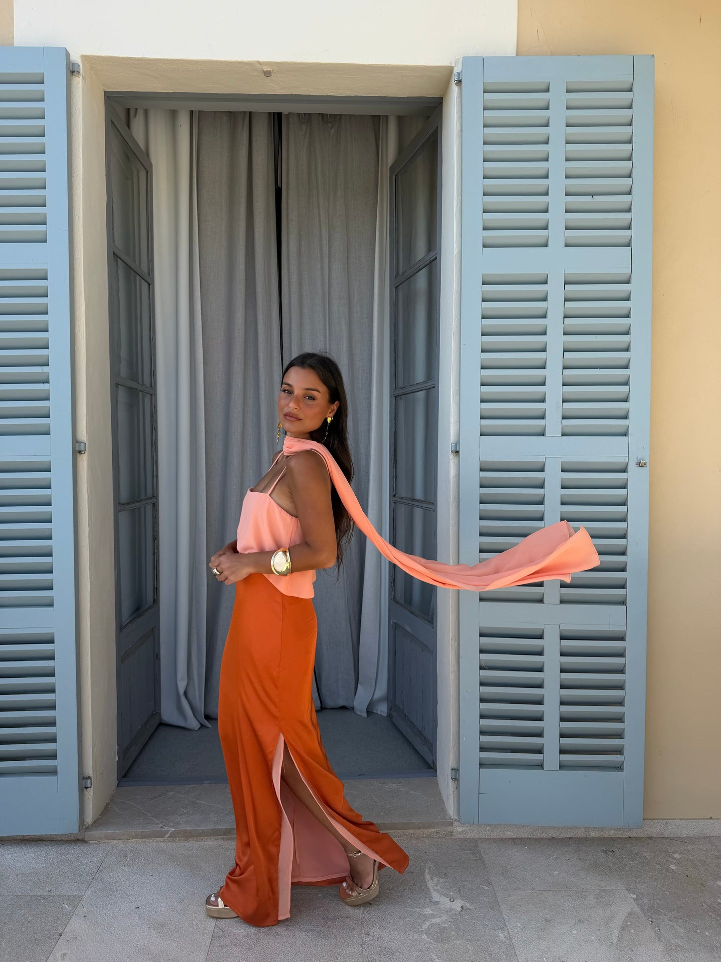 Joanna Dress In Orange