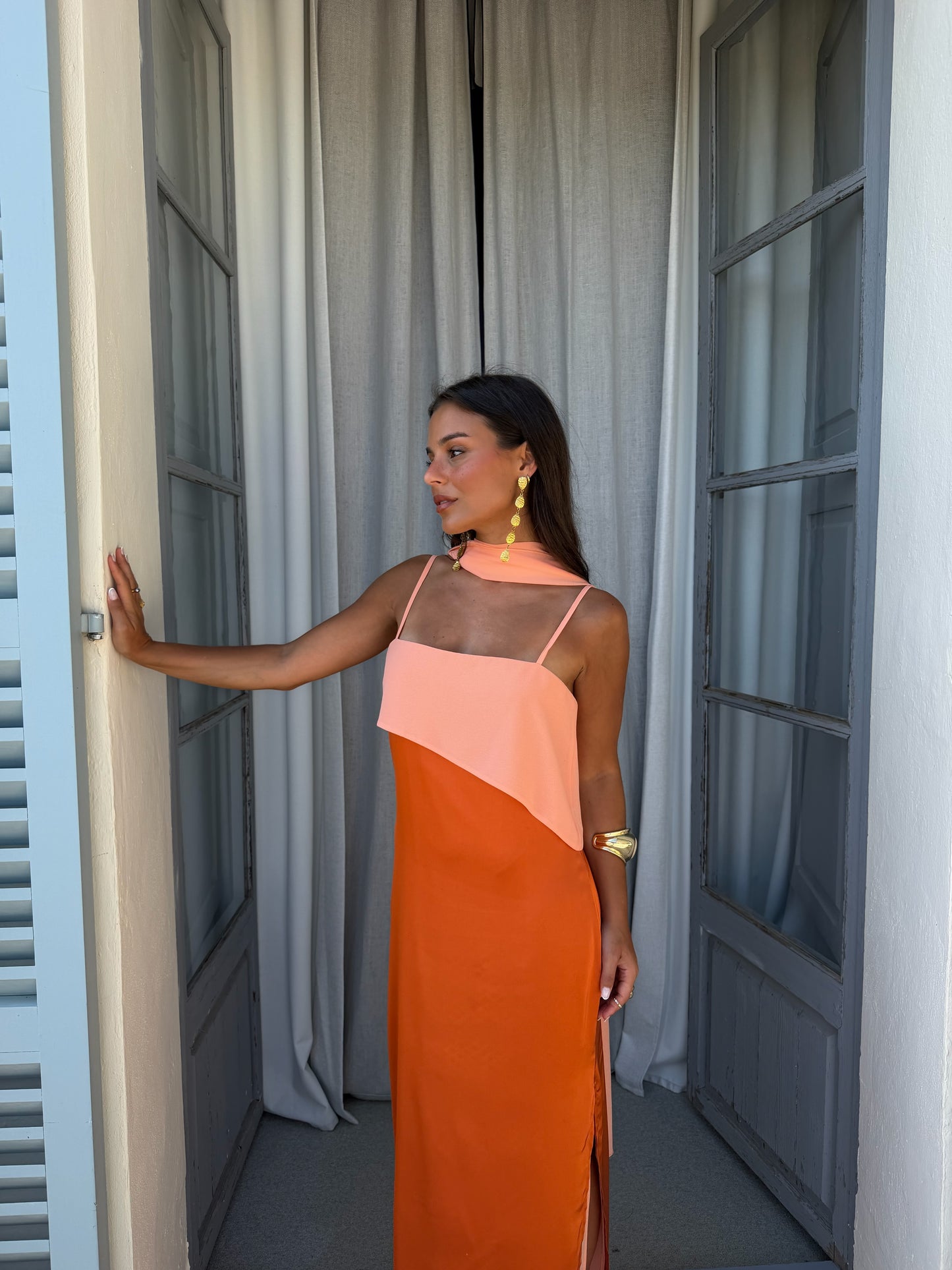 Joanna Dress In Orange