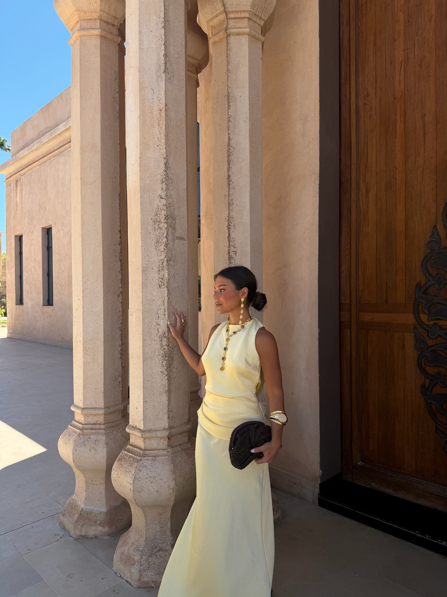 Medina Dress in Light Yellow - Shipping/Envio 10/06 to 17/06