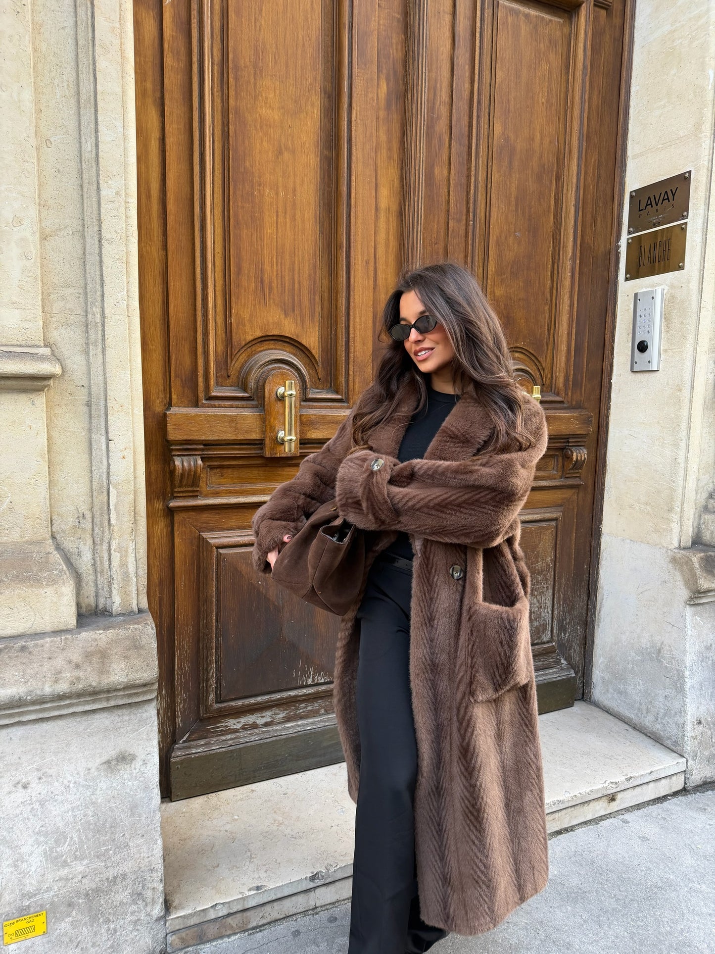 Sophie Long Fur With Belt