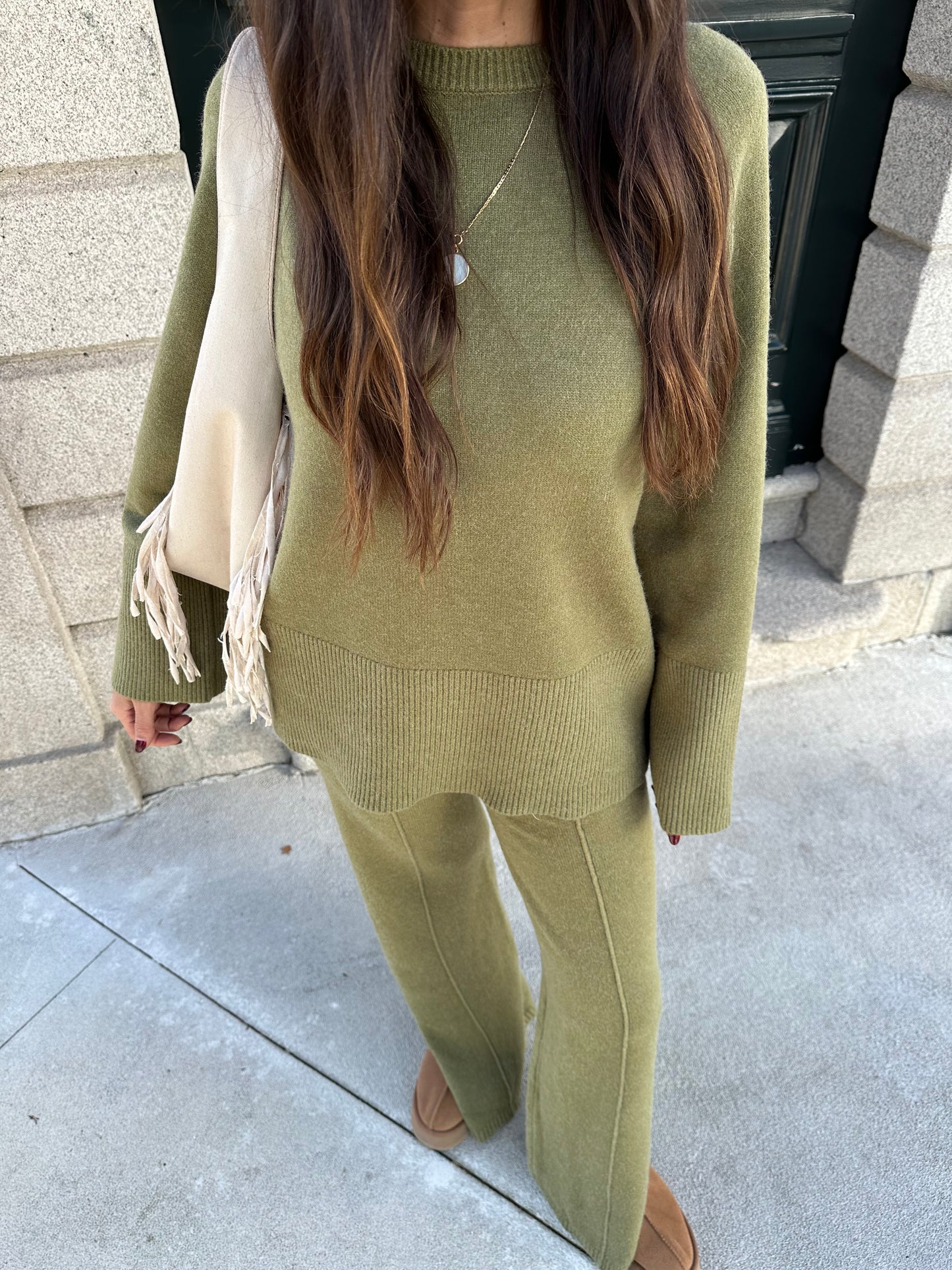 Olive Knit Set