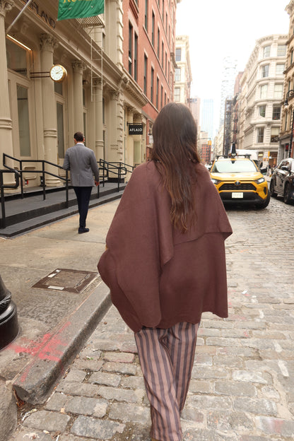 Chicago Cape in Brown