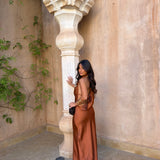 Riad Dress in Terracotta