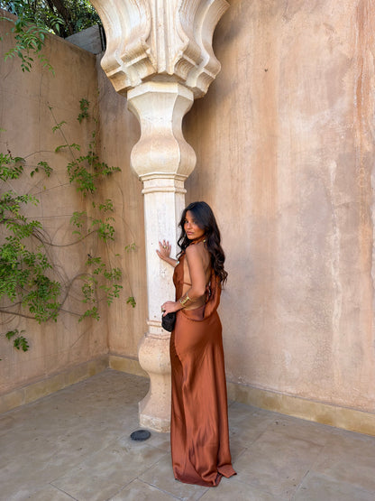 Riad Dress in Terracotta
