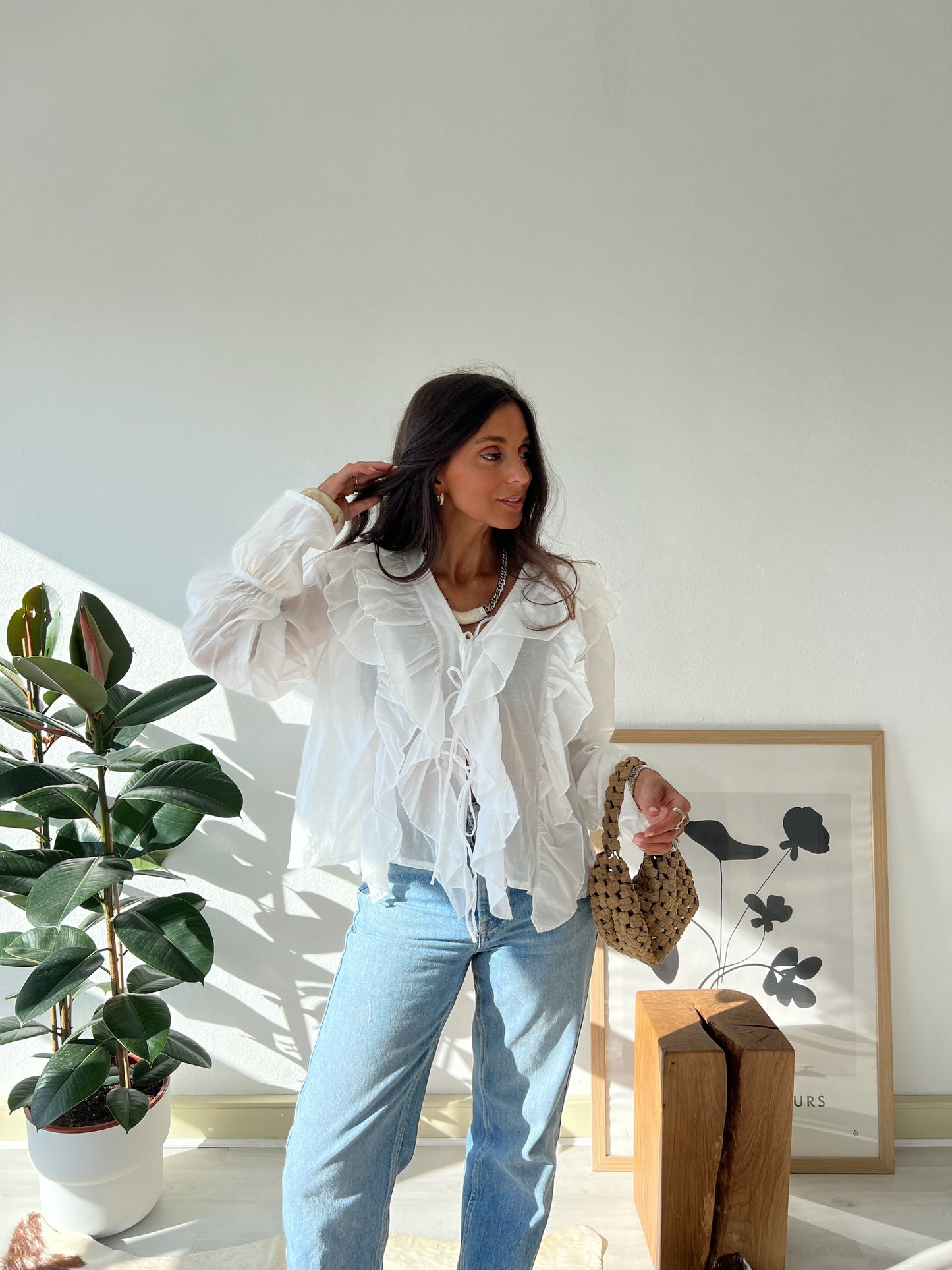 Noa Blouse in White