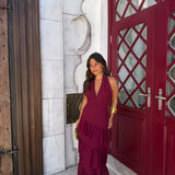 Manila Dress in Burgundy - Shipping/Envio 22/06 to 26/06