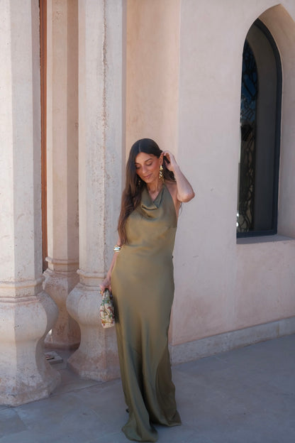 Riad Dress in Green