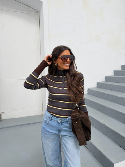 Valeria Sweater with Yellow Details