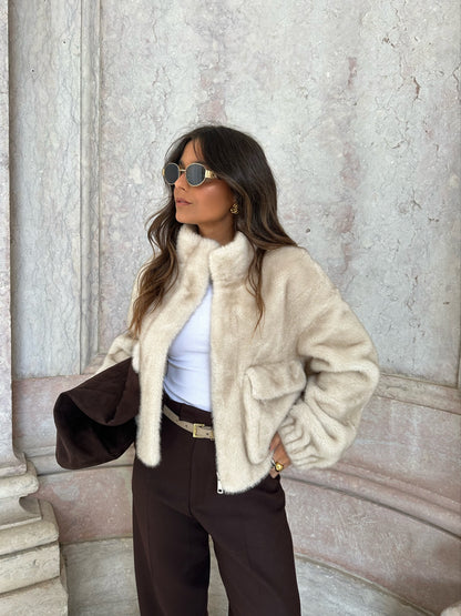 Vanilla Fur Jacket