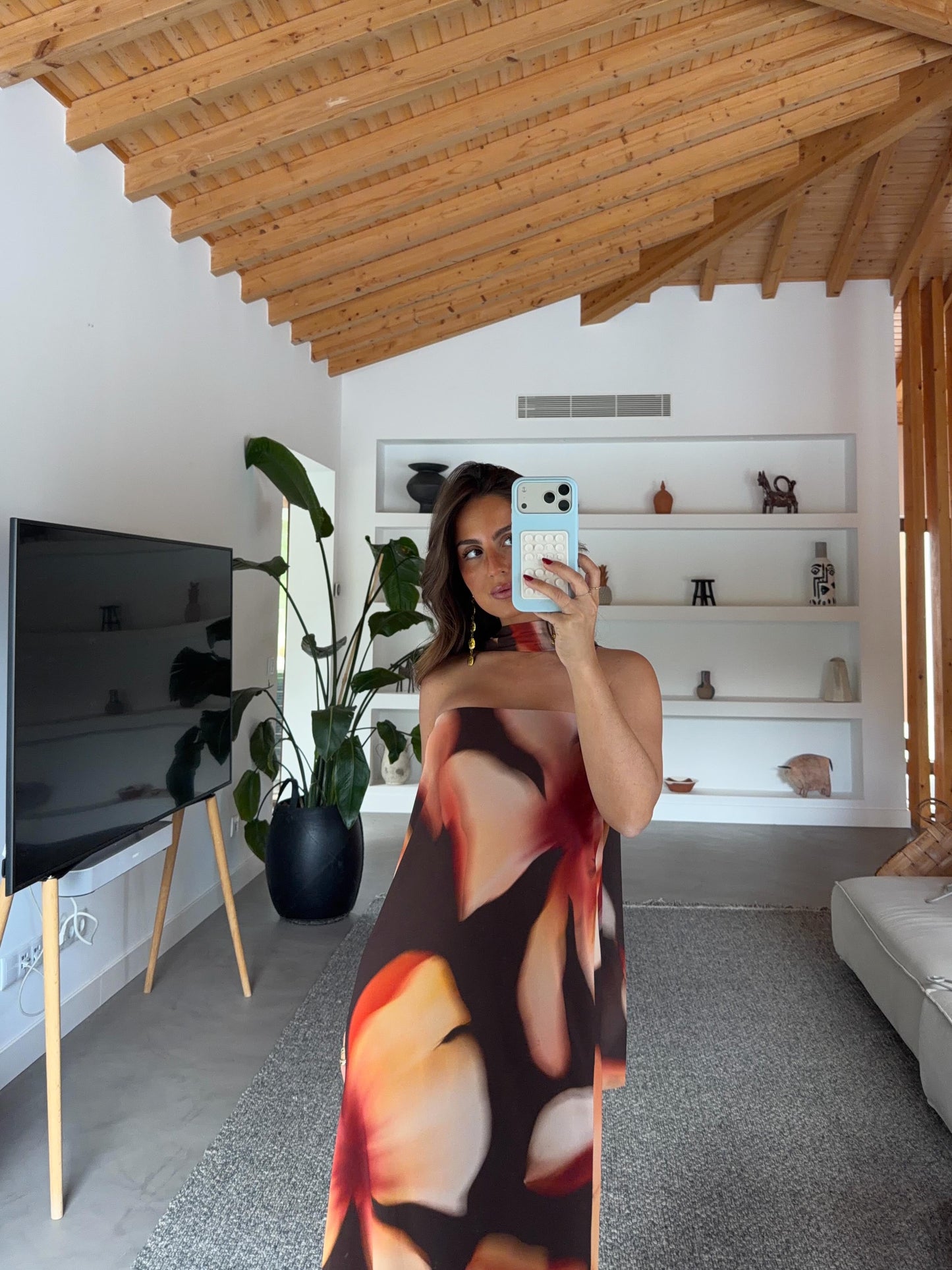 Bloom Dress in Brown