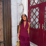 Manila Dress in Burgundy - Shipping/Envio 22/06 to 26/06