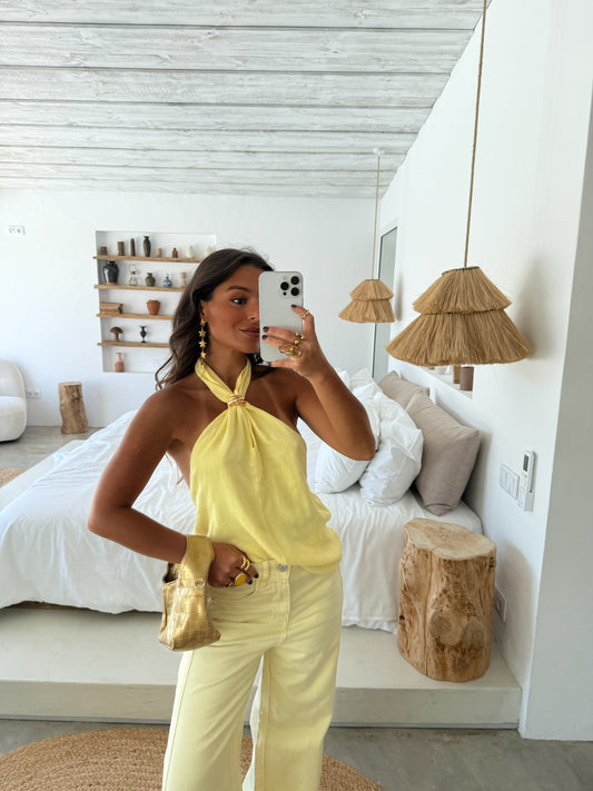 Pineapple Top with Golden Detail