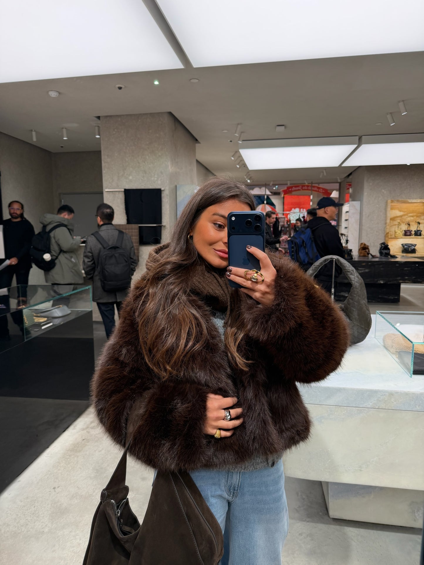 Camille Fur Jacket in Brown - Shipping 01/12 to 05/12