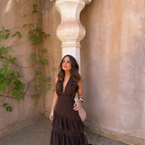 Manila Dress in Brown - Shipping/Envio 15/06 to 19/06