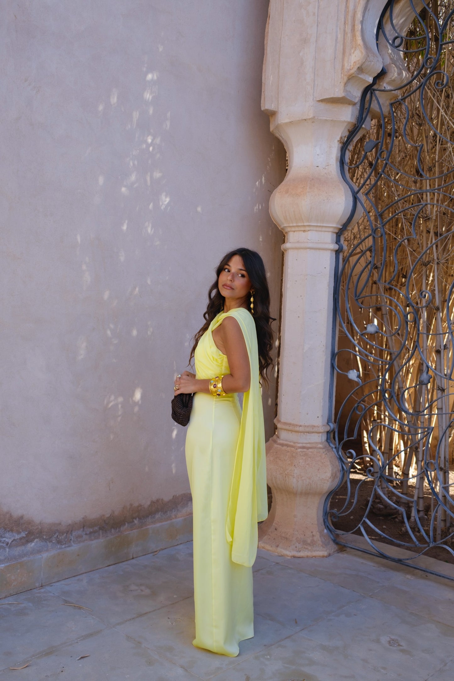Triana Dress in Yellow