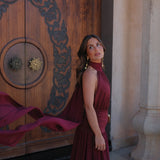 Paloma Dress in Burgundy