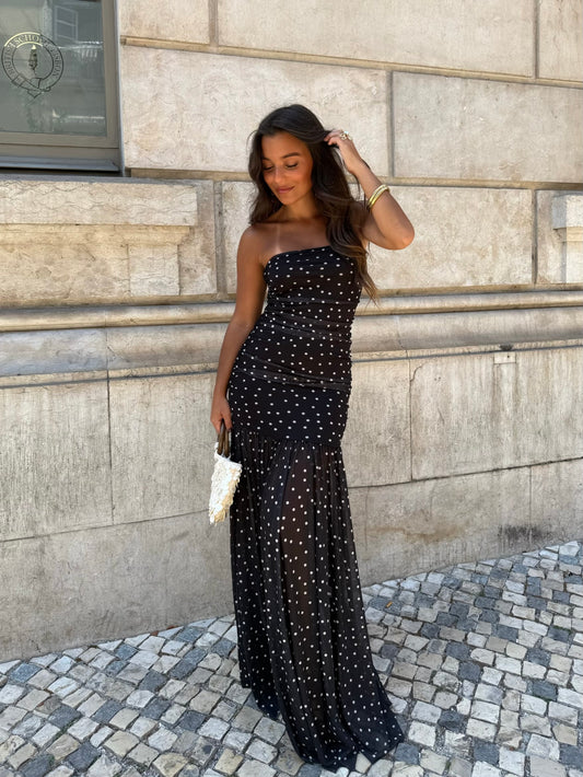 Polka Dot Dress in Black