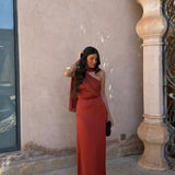 Triana Dress in Terracotta
