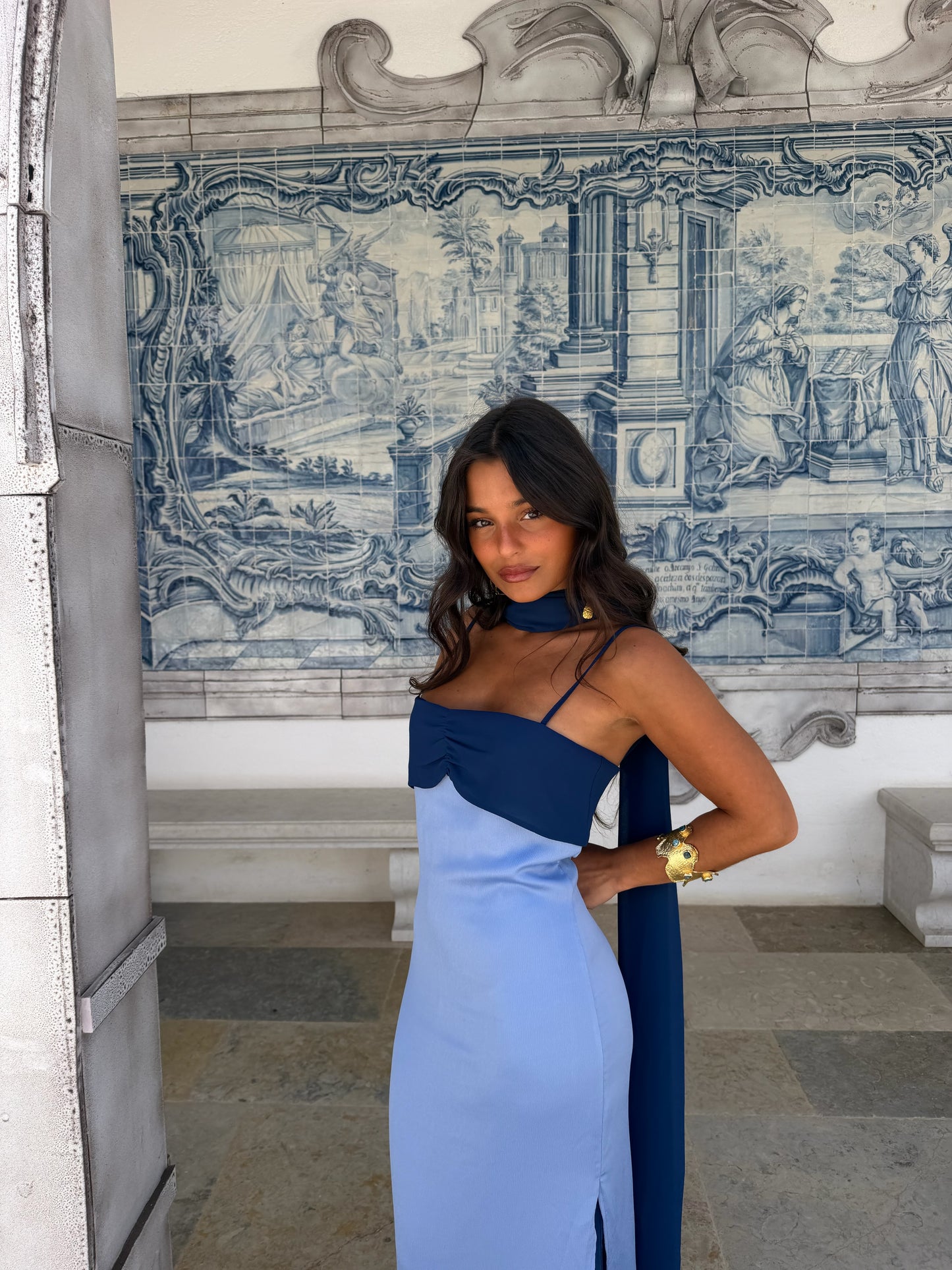 Zahara Dress in Blue - Shipping/Envio 19/06 to 26/06
