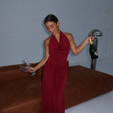 Hailey Dress in Burgundy