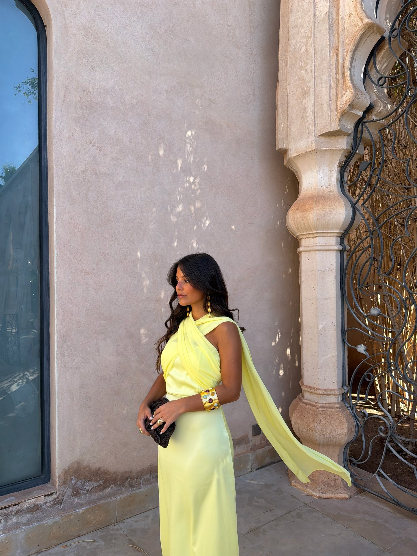 Triana Dress in Yellow