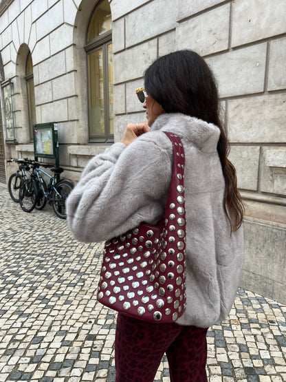 Fur Jacket in Grey