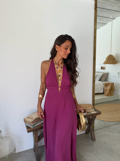Isla Dress in Fuchsia