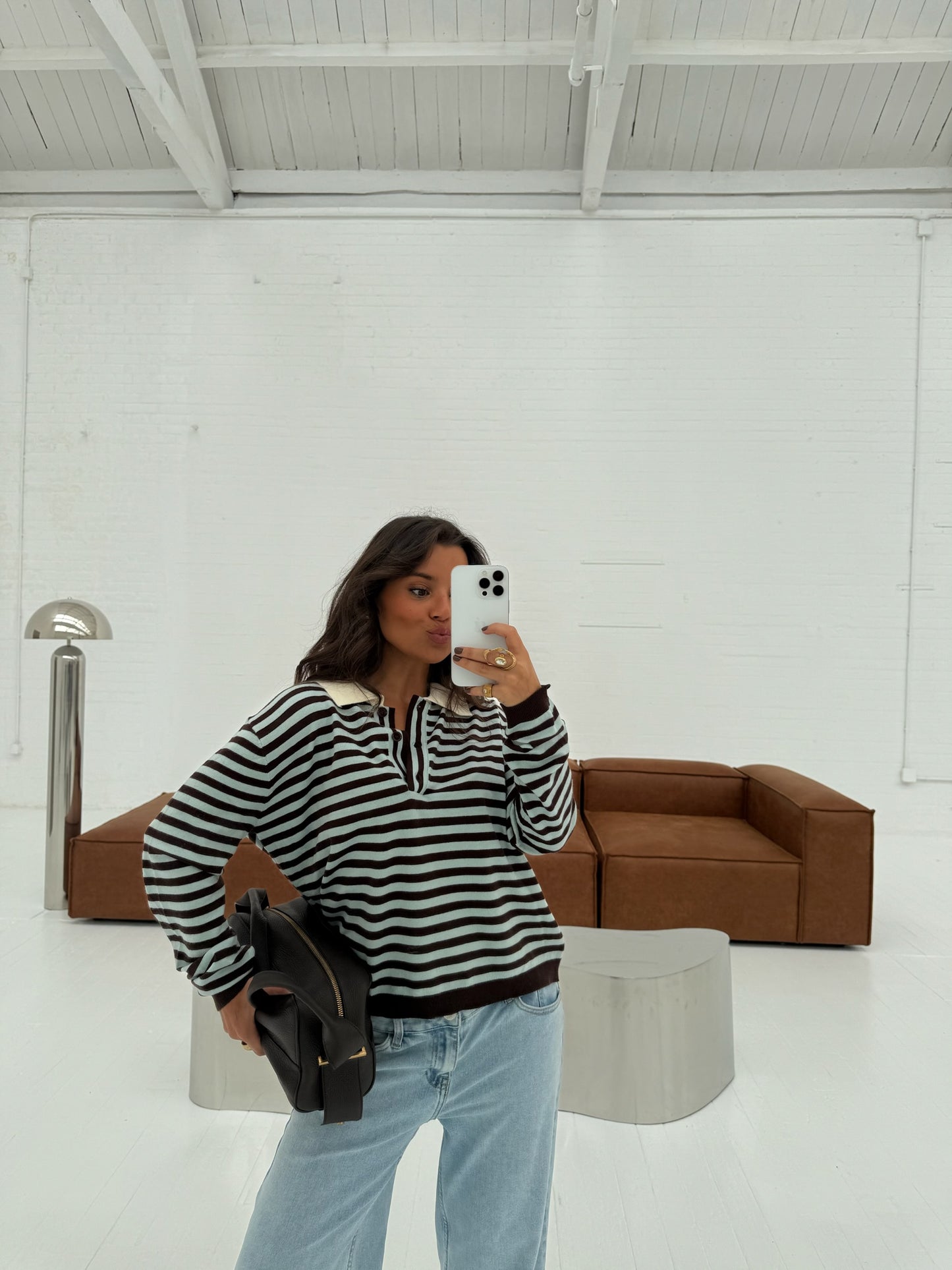 Carmen Polo in Blue and Brown