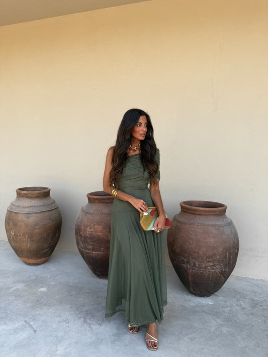 Toledo Dress in Green - Shipping 31/07