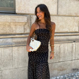 Vestido de lunares en negro
