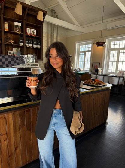 Asymmetrical Blazer in Black
